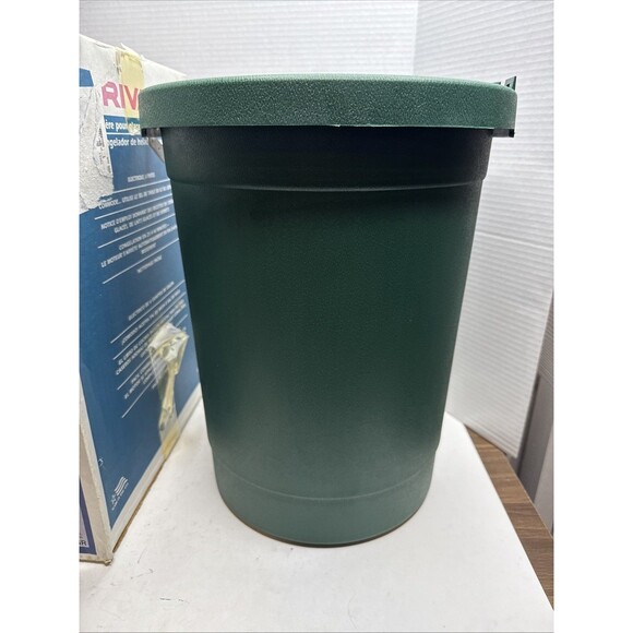 Vintage Rival Electric Ice Cream Freezer Maker 6 Qt Quart Model 8605 USA Green - Picture 14 of 16